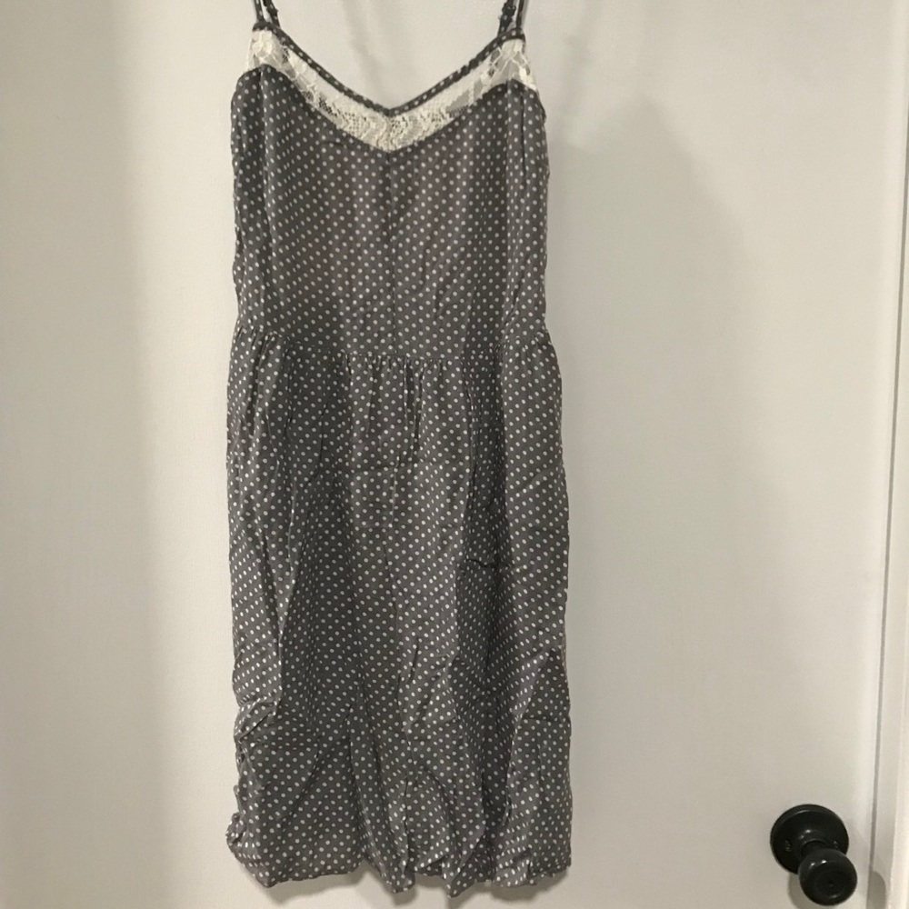 Polka Dot and Lace Dress